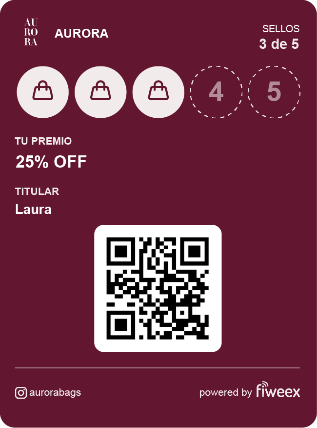 Tarjeta de fidelización de Art Café