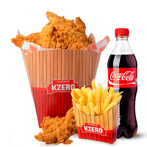 Combo Strips de Pechuga x 12 piezas + Acompañamiento + 1 Gaseosa 1.5 lts