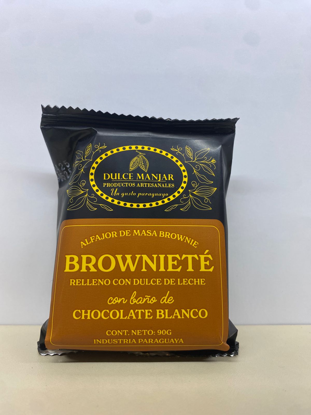 Dulce manjar brownie blanco 