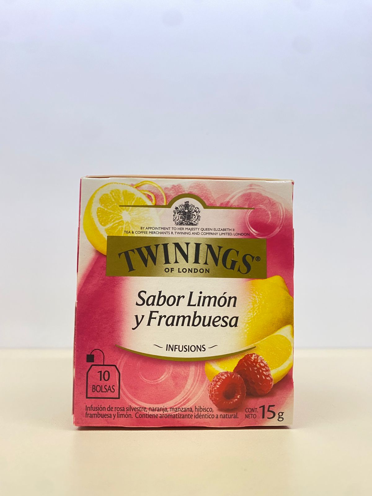 Twinings te sabor limon y frambuesa 