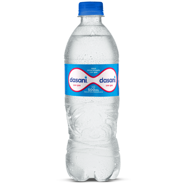 Agua Dasani con gas