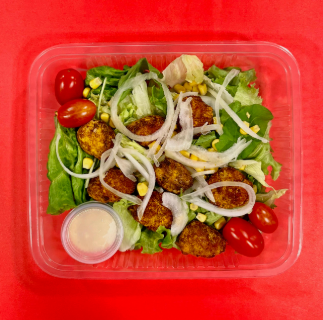  Ensalada de pollo crispy (400grs aprox)