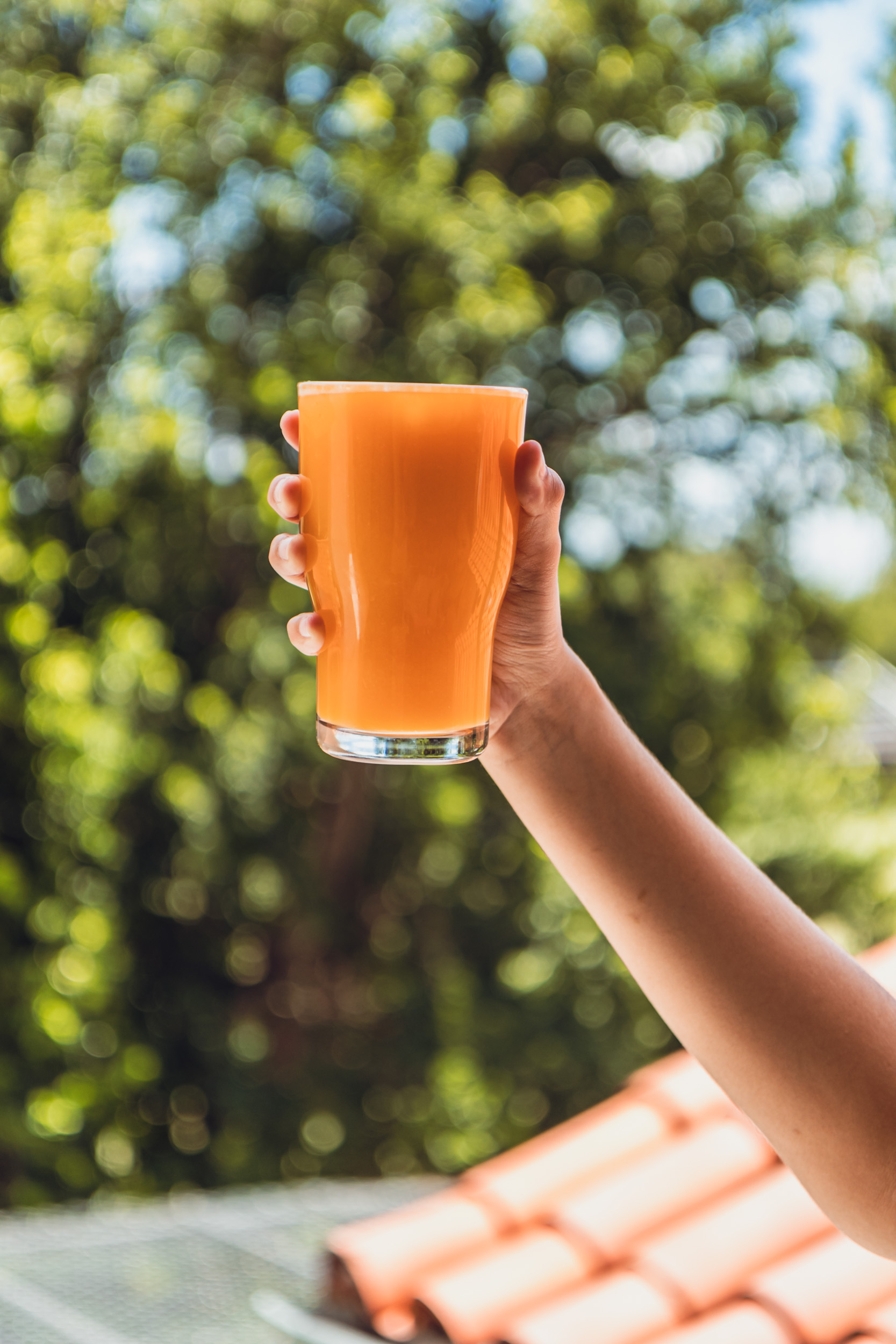 Mezcla de zanahoria, limón y naranja