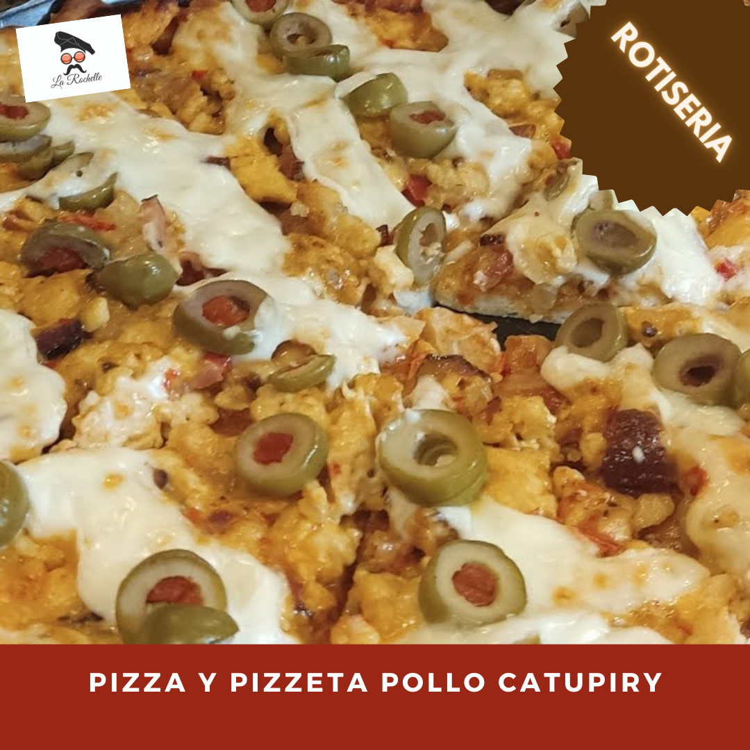 PIZZETA DE POLLO CON CATUPIRY