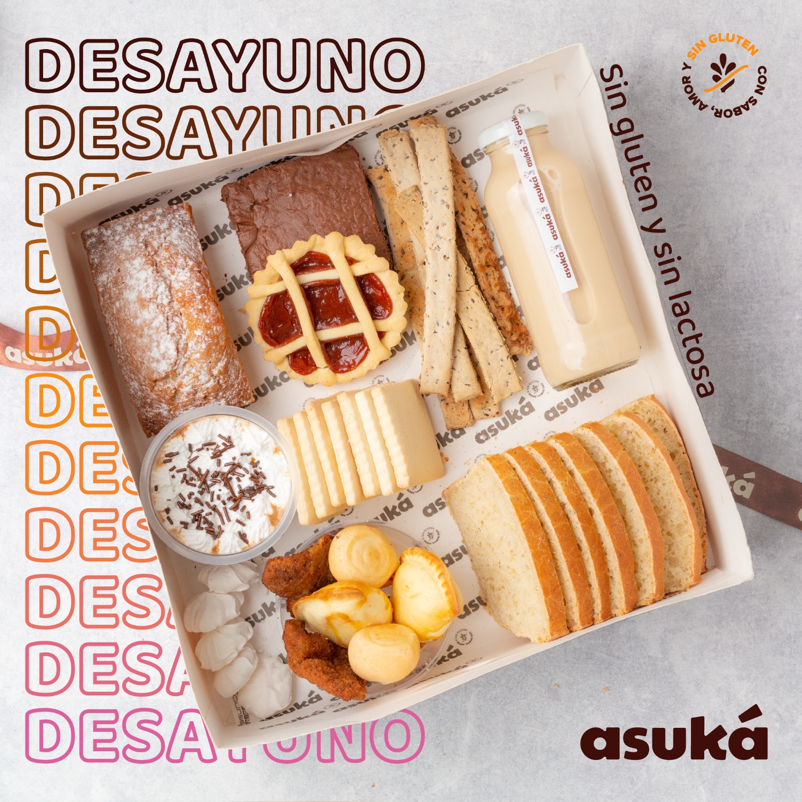 Caja de desayuno Sin Gluten y Sin Lactosa