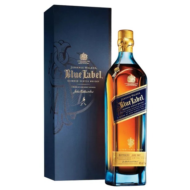 Whisky Johnnie Walker Blue Label 750ml con Caja