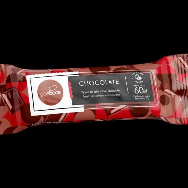 Picolé Gelaboca sabor Chocolate