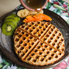 Waffles de avena