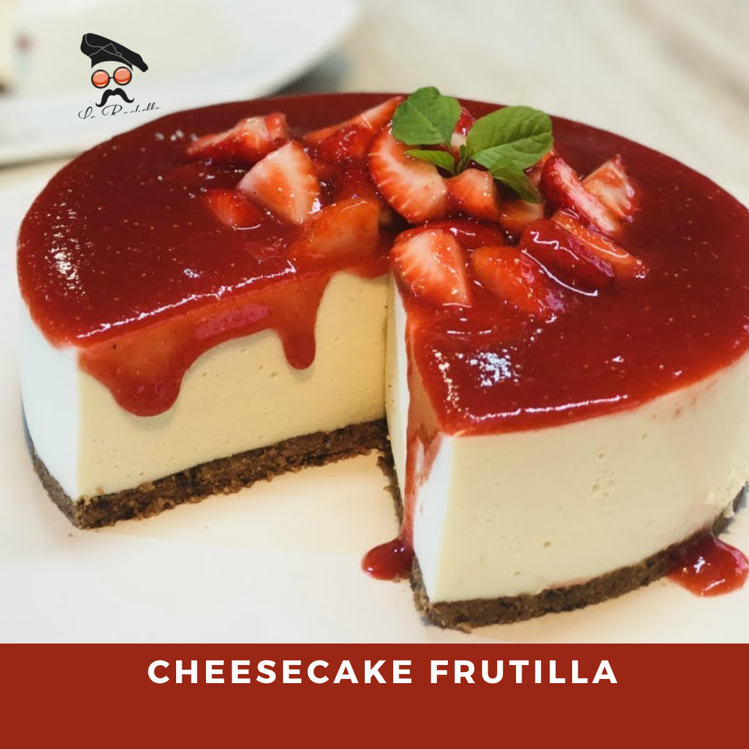 CHEESECAKE CON JALEA DE FRUTILLA X KG