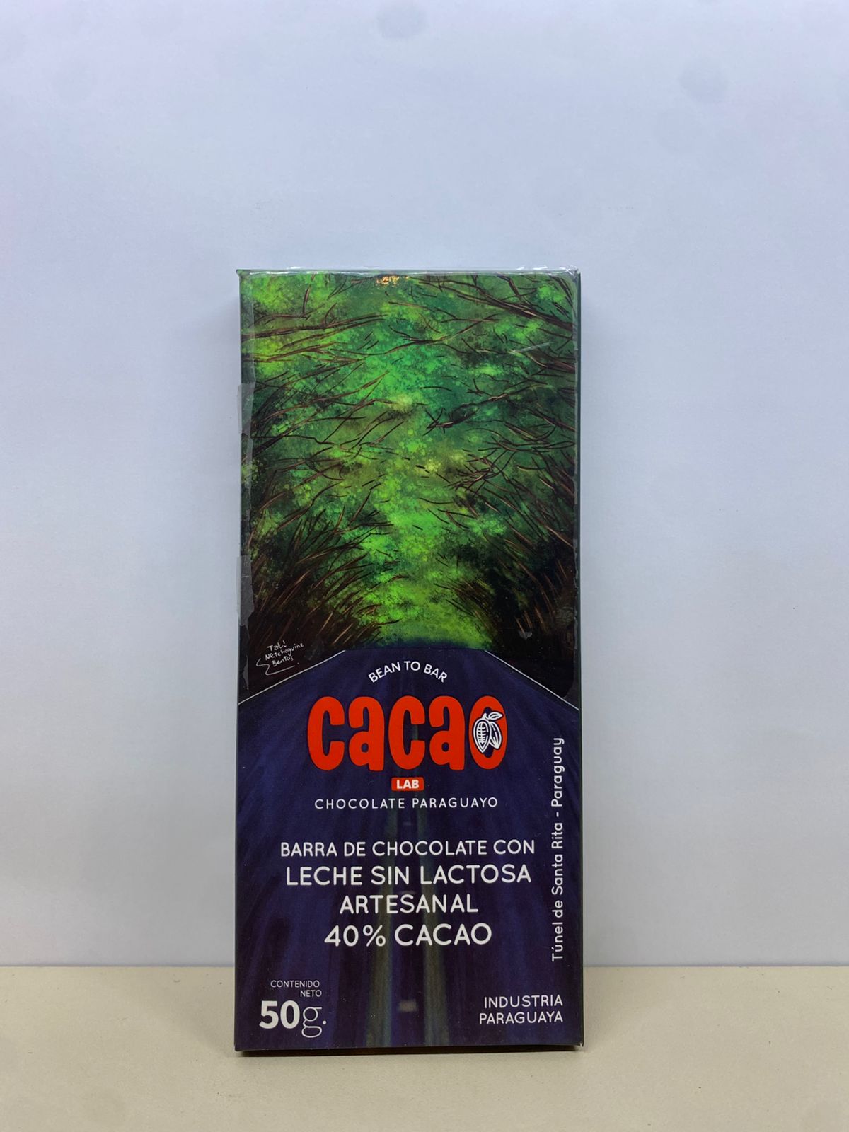Cacao barra de chocolate c/leche sin lactosa 40%
