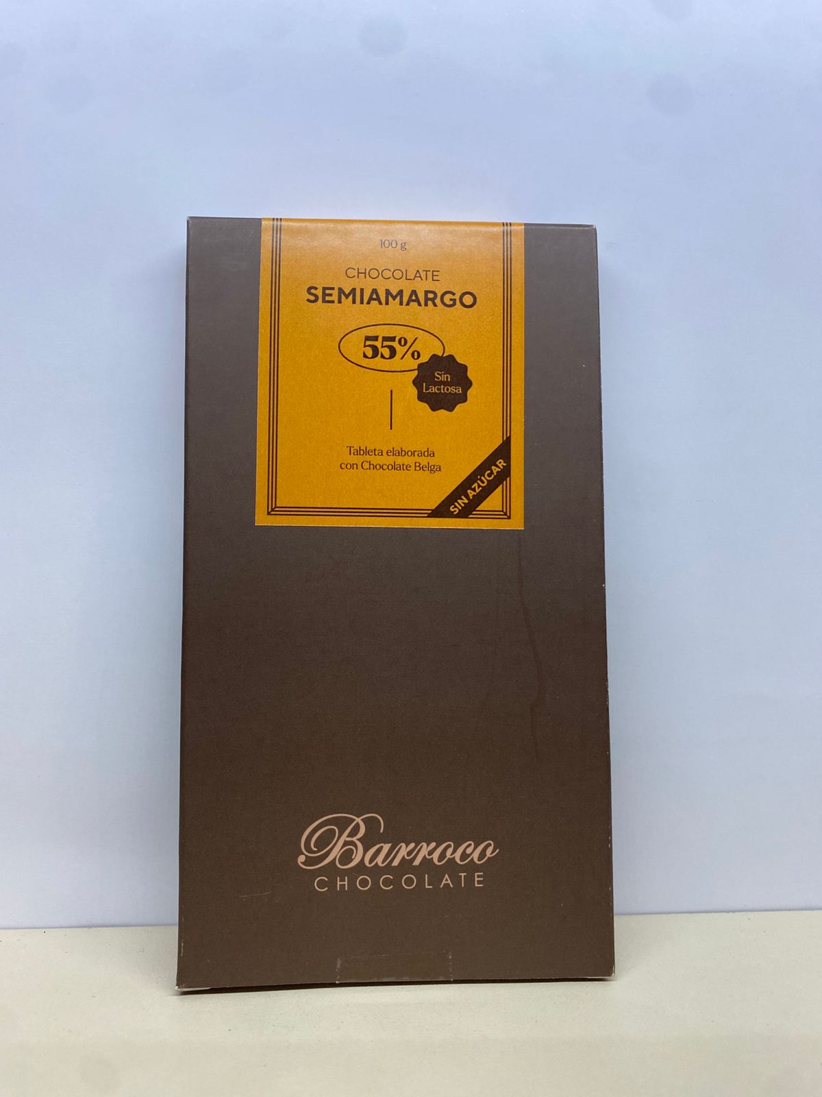 Barroco tableta de chocolate semiamargo 100 gr 