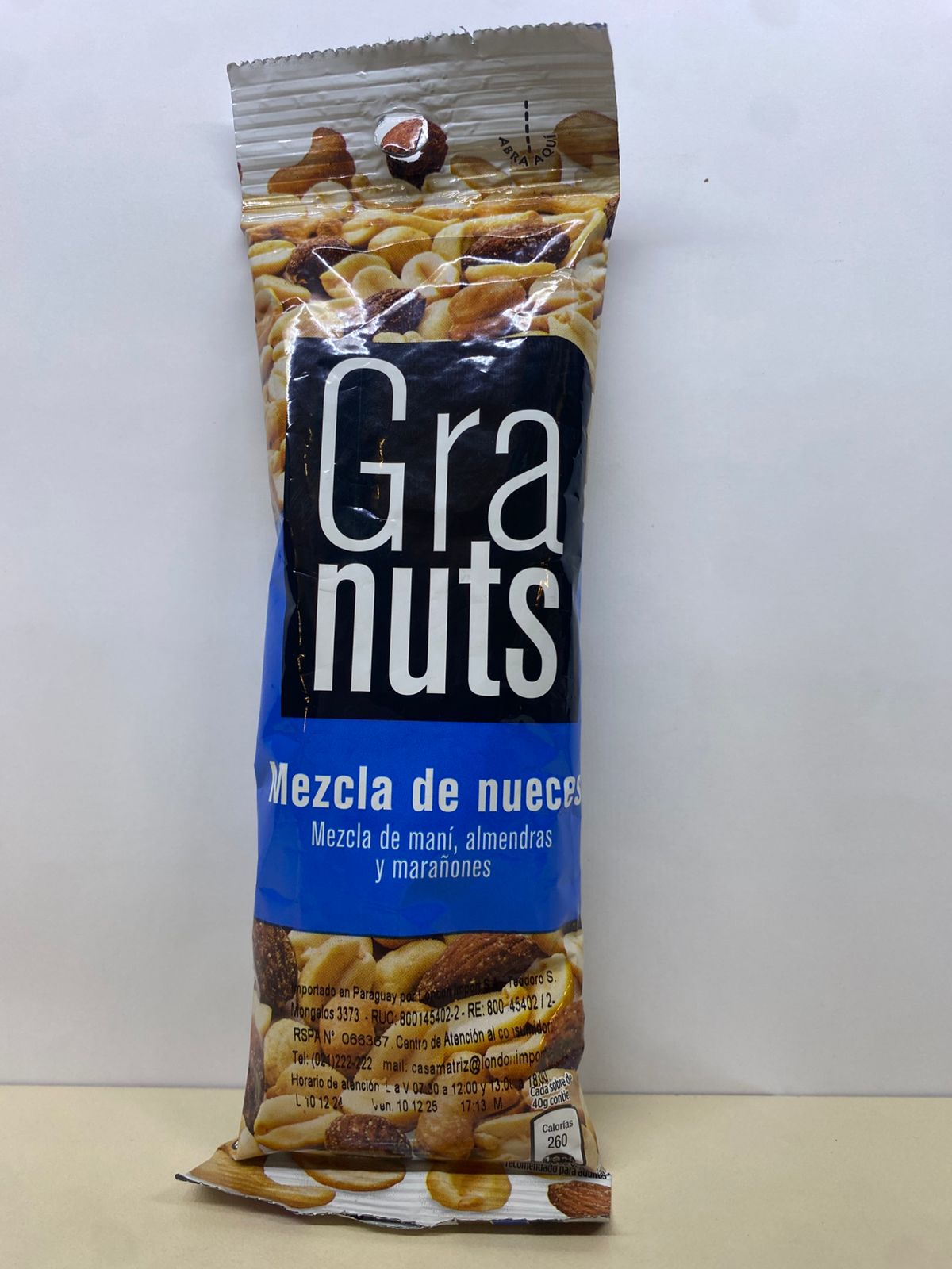 Granuts mezcla de nueces, mani, almendras 