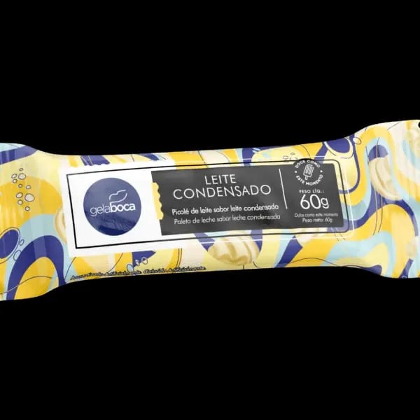 Picolé Gelaboca sabor Leite Condensado