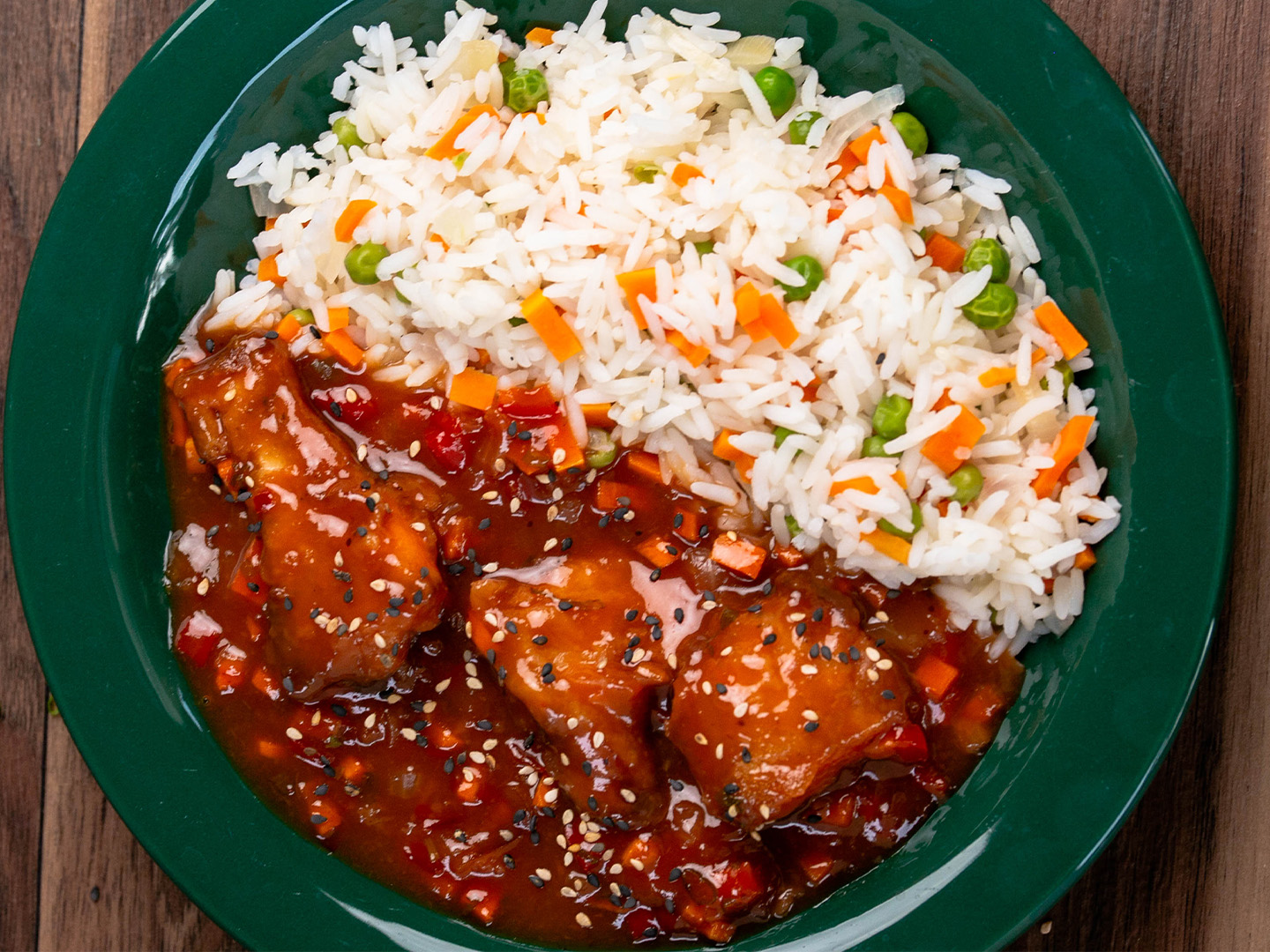 Pollo agridulce