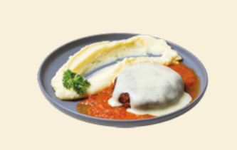 PARMEGIANA BURGER CON PURÉ