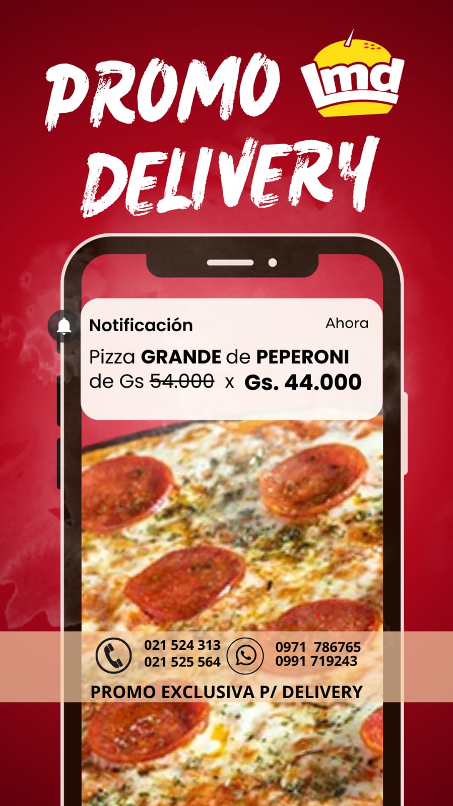 PIZZA GRANDE DE PEPPERONI