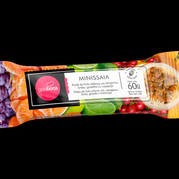 Picolé Gelaboca sabor Minissaia