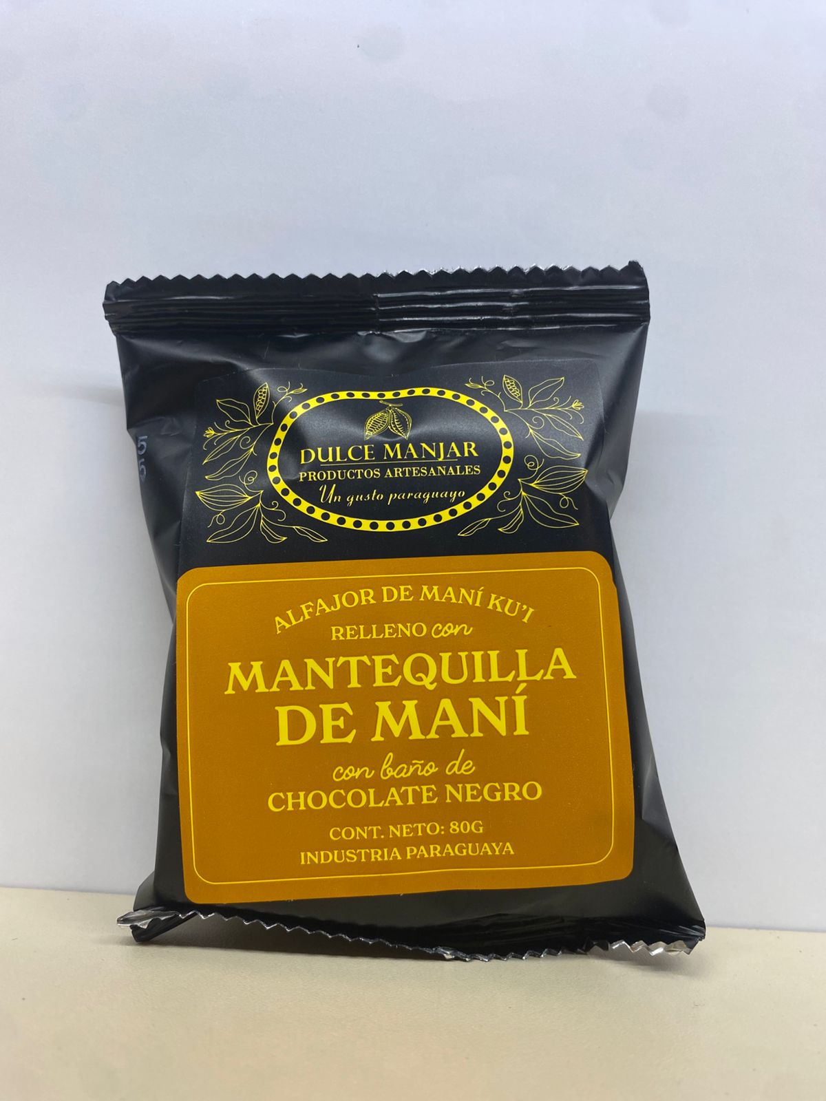 Dulce manjar alfajor mantequilla de maní 80 gr