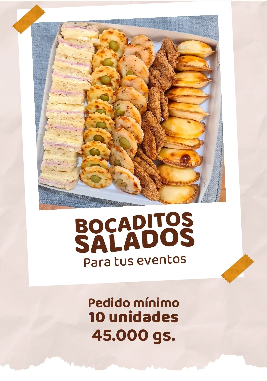 Bocaditos salados 10 unid.
