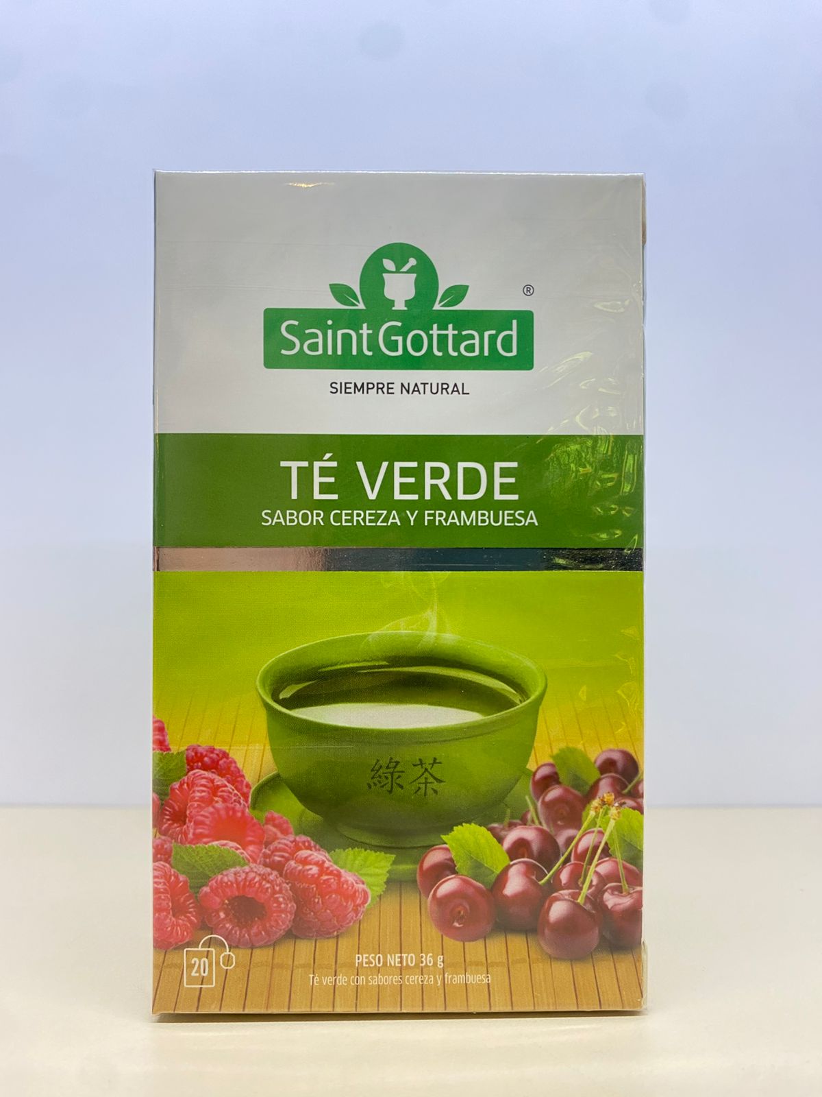 Te cereza y frambuesa