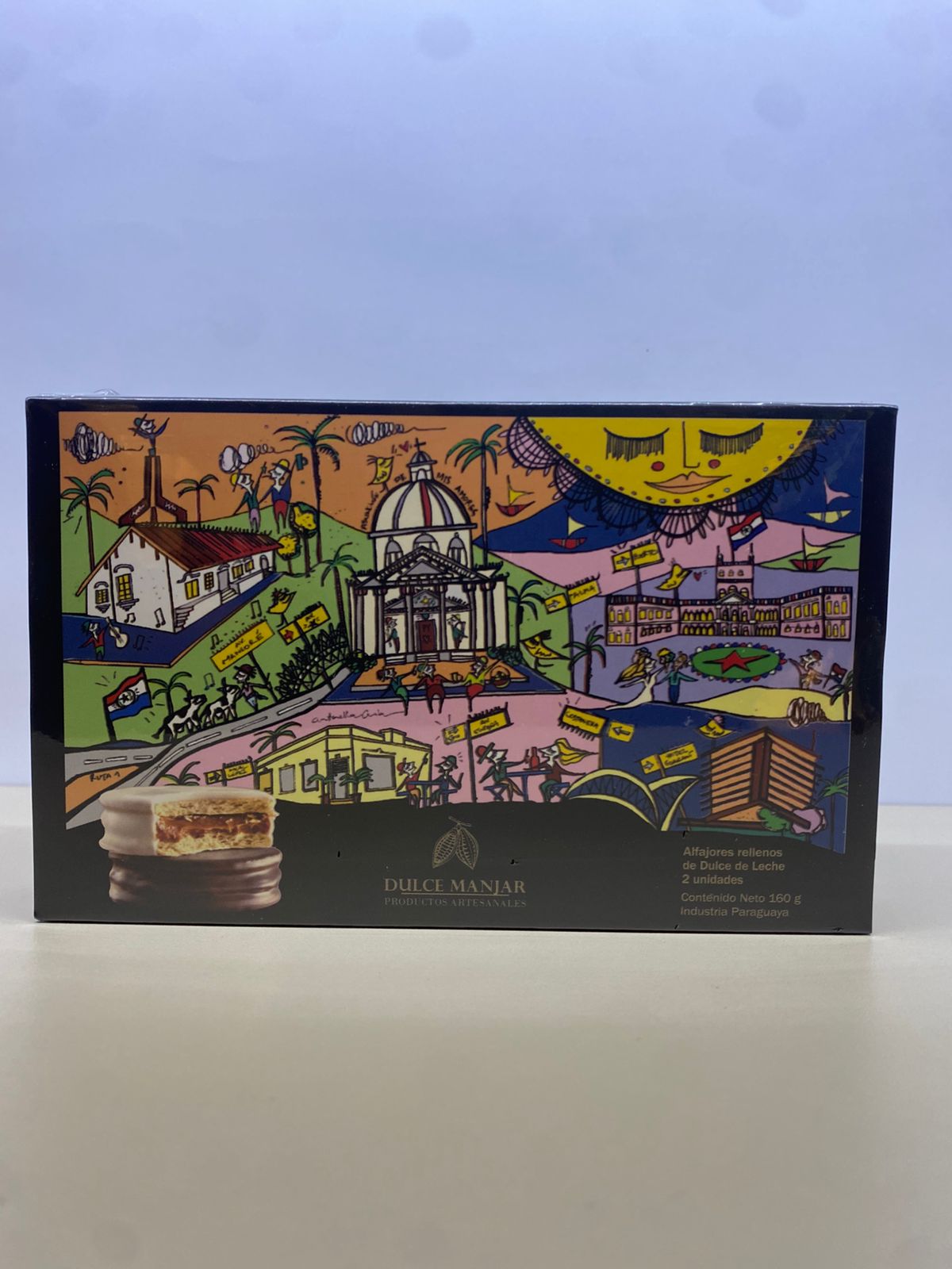 Dulce Manjar caja x2 alfajor dulce de leche 