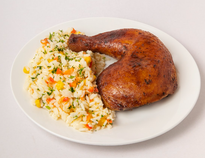 ML Muslo + Ensalada de Arroz 