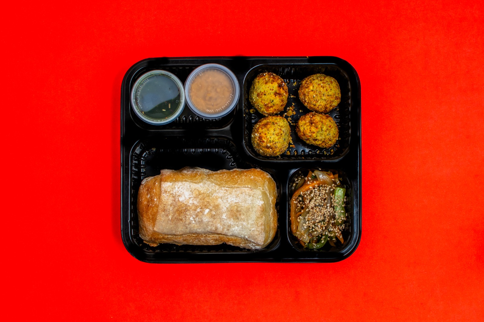 Sandwich Veggie de falafel y hummus (400grs aprox)