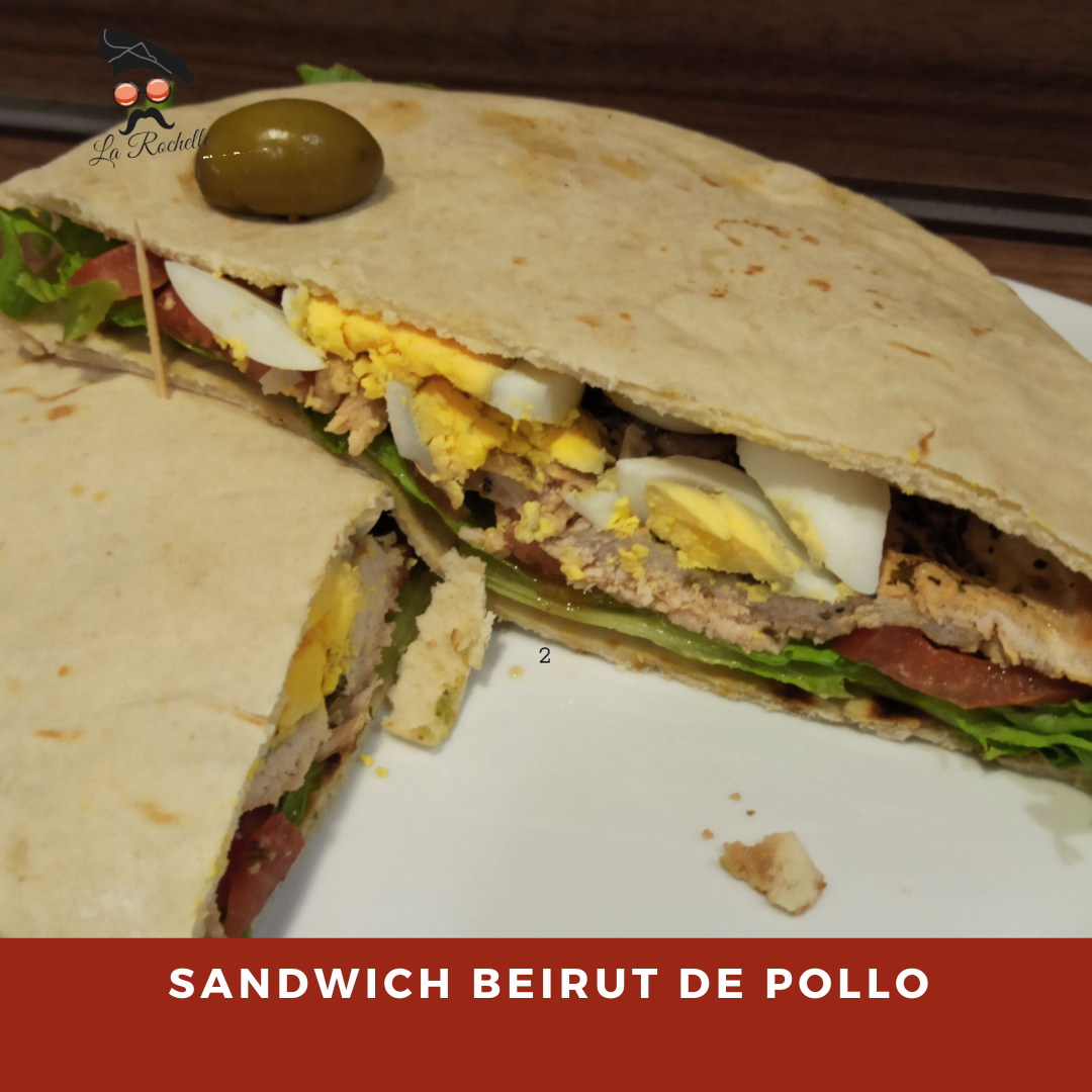 SANDWICH CALIENTE BEIRUT DE POLLO