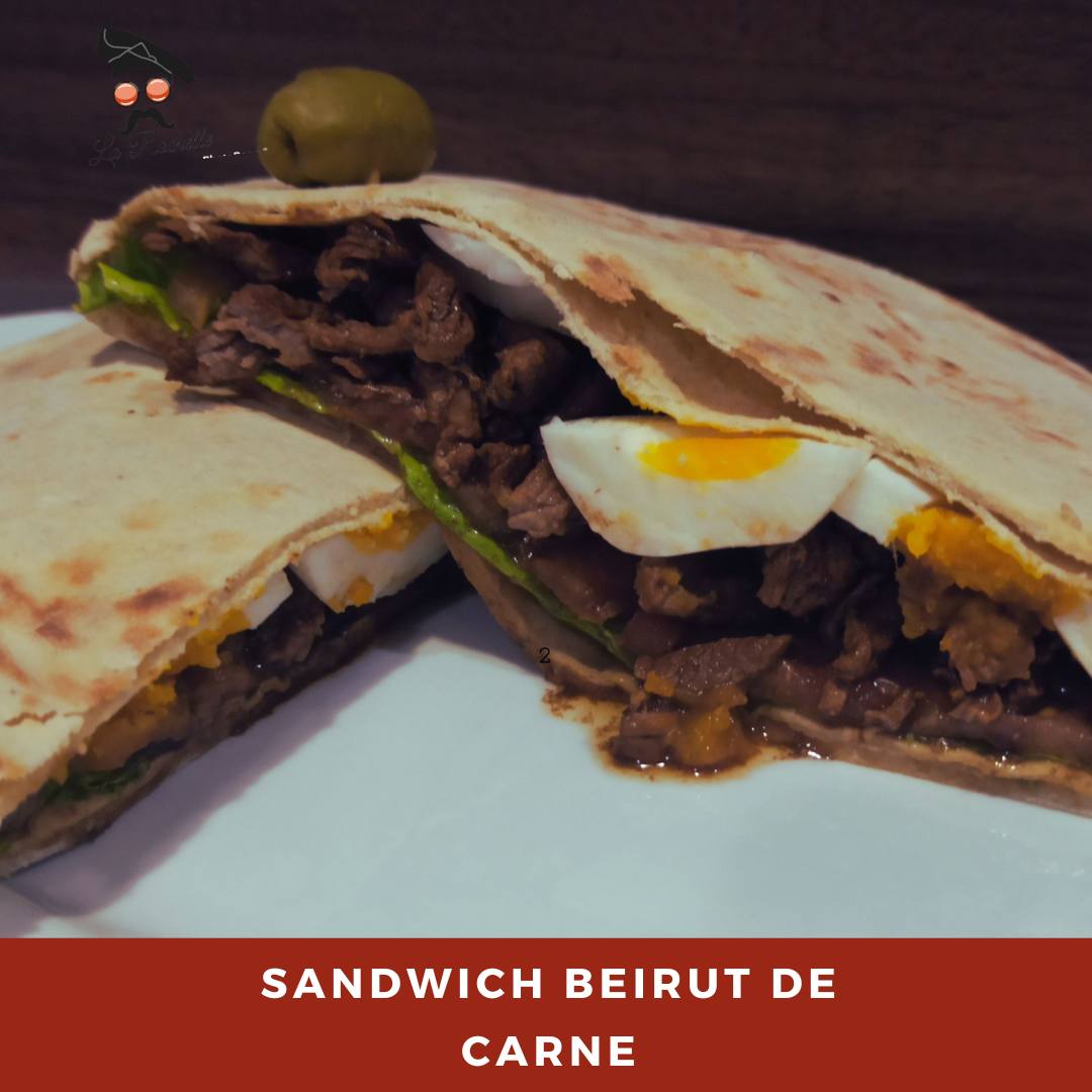 SANDWICH CALIENTE BEIRUT DE CARNE