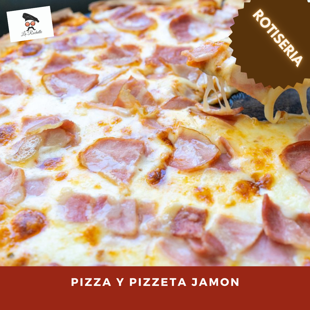 PIZZETA JAMON Y QUESO