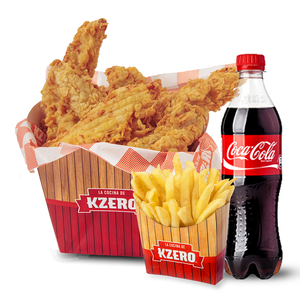 Combo Strips de Pechuga x 8 piezas + Acompañamiento +2 Gaseosas 500cc