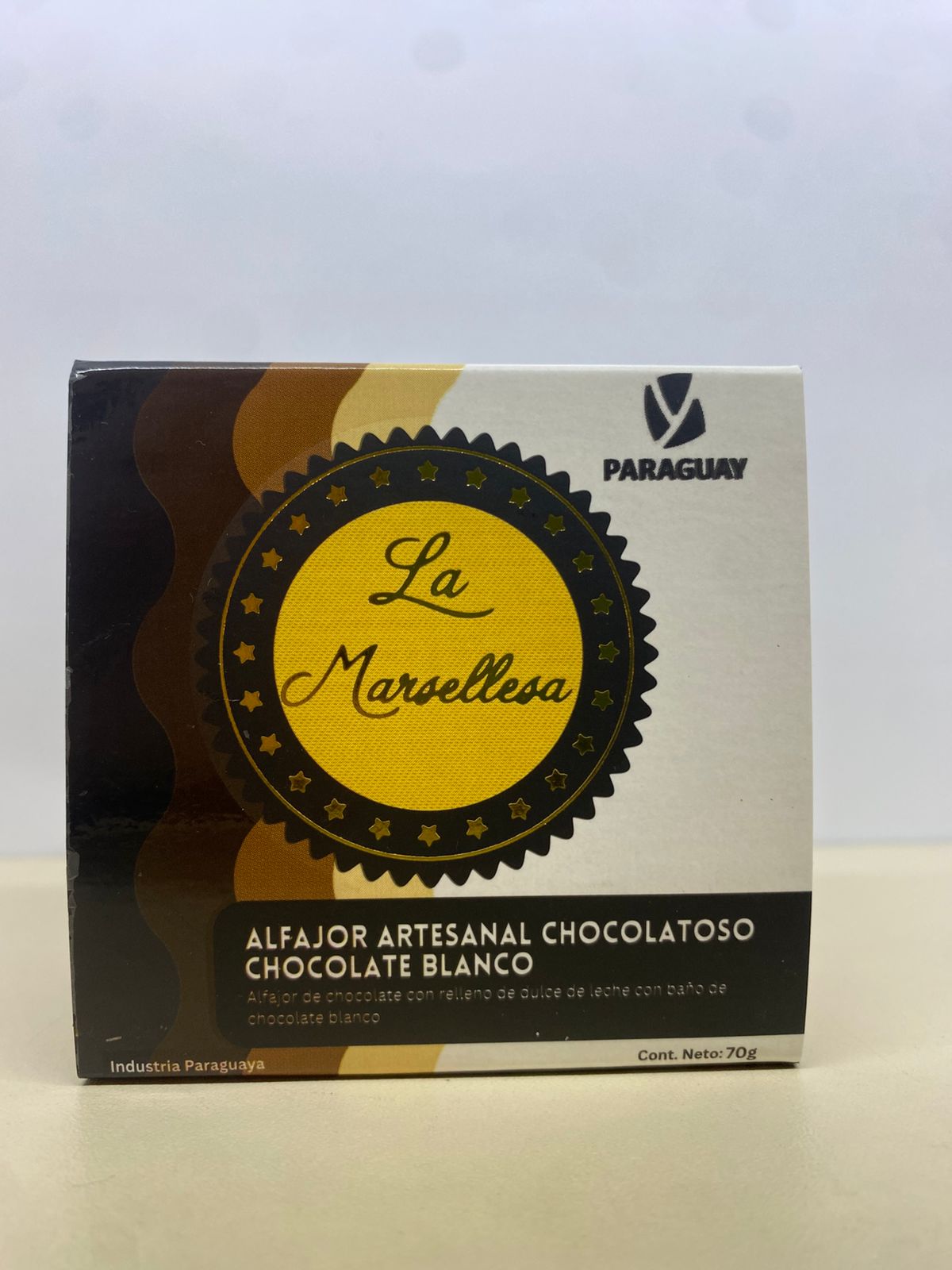 La marsellesa alfajor chocolatoso blanco