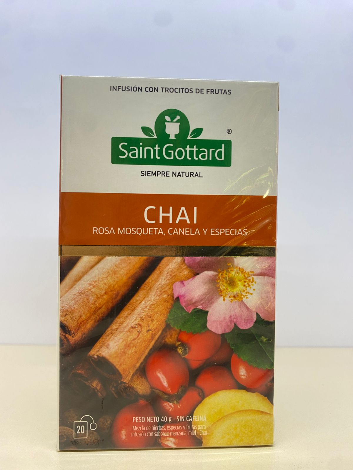 Te rosa mosqueta, canela 