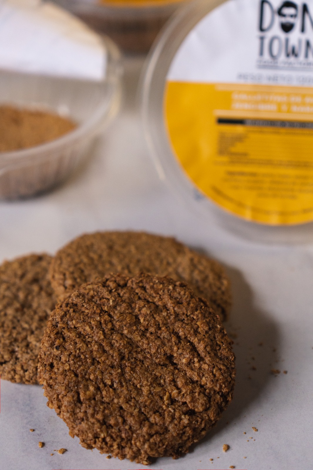  Cookies de avena y naranja (3 unidades, peso total 135 grs. aprox)