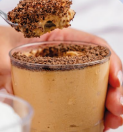Shot de Mousse de Dulce de Leche. 