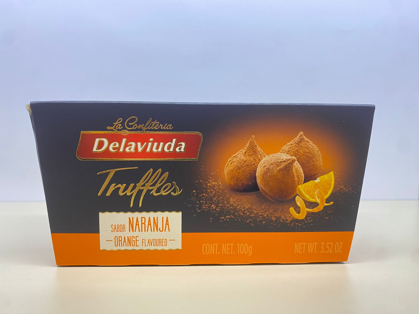 De la viuda trufas de naranja 100 gr