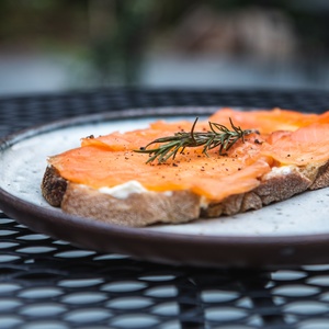 Tostadas de salmón