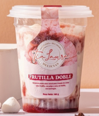 Copa helada de Frutilla Doble