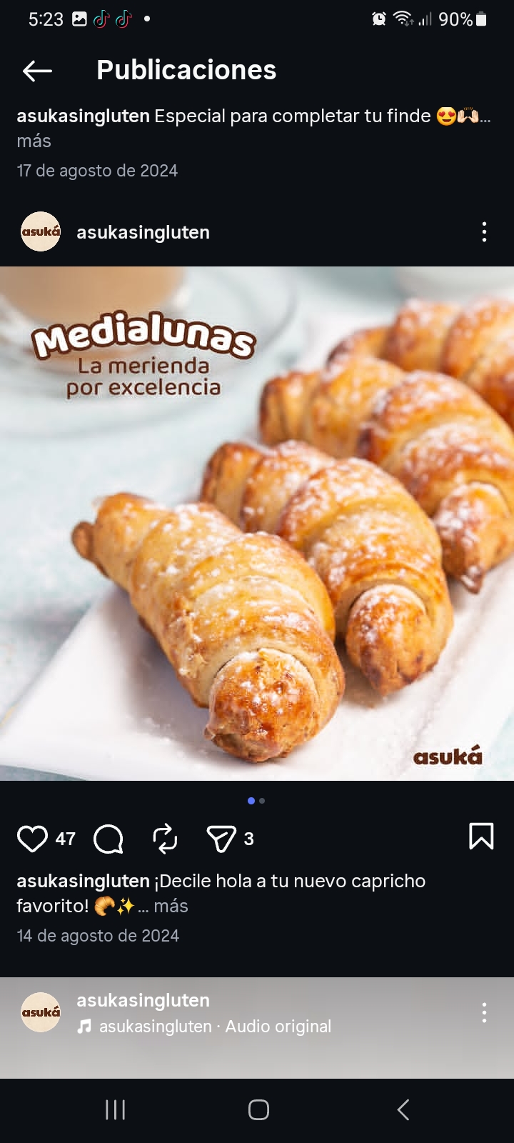 MEDIALUNAS DE DULCE DE LECHE X2congeladas