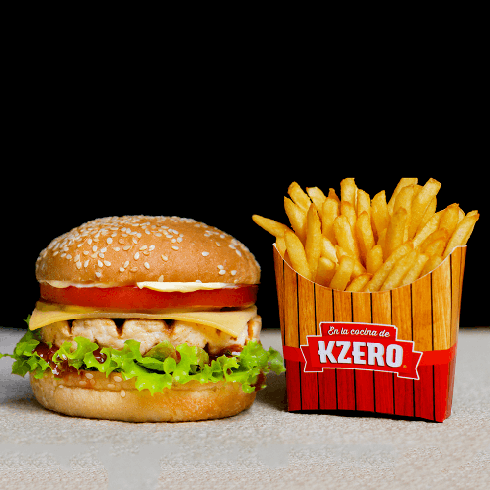 Hamburguesa + Papa Frita Mediana 