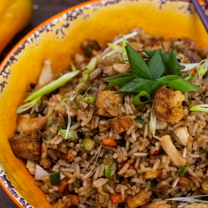 ARROZ FRITO CON POLLO