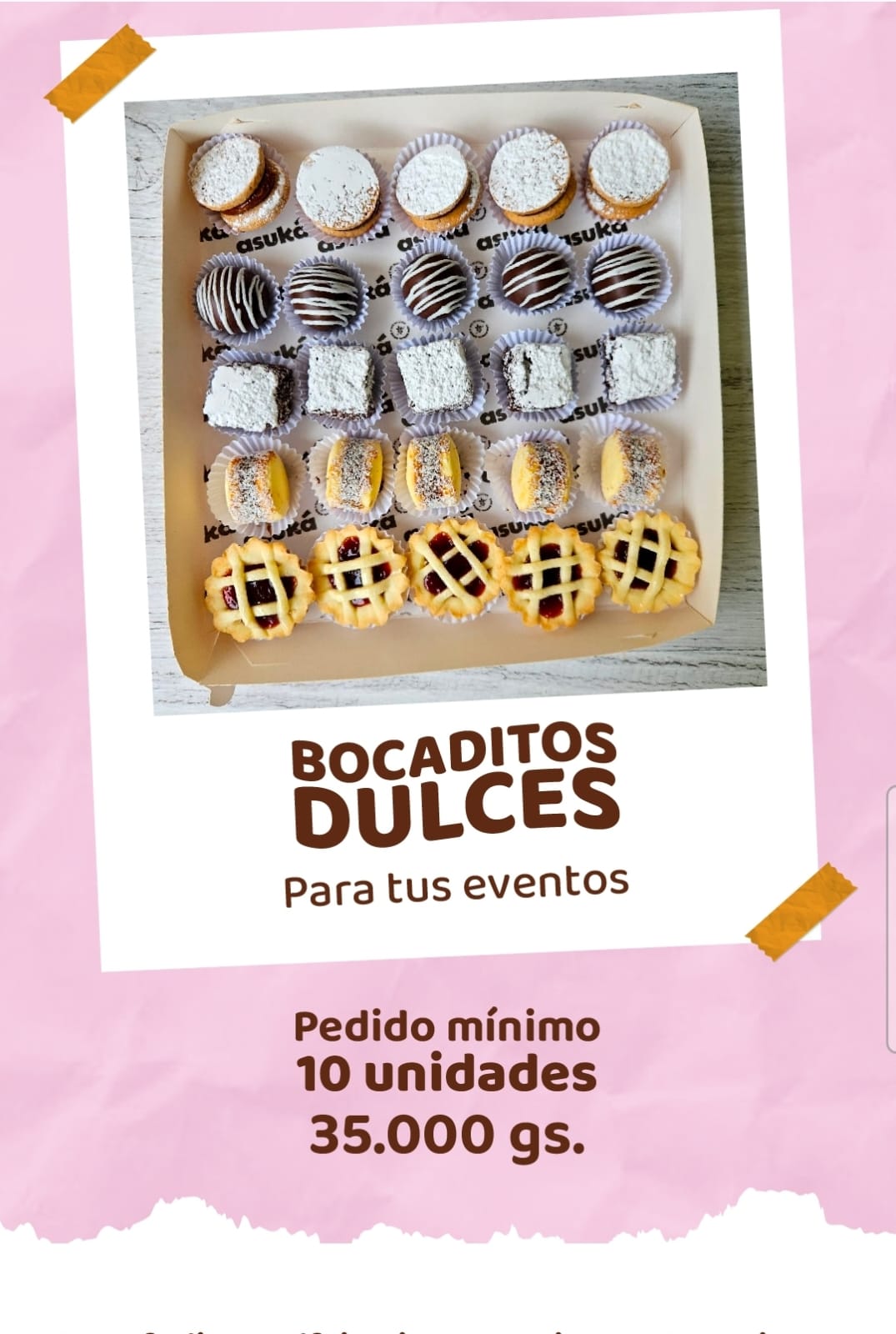 Bocaditos dulces 10 unid.