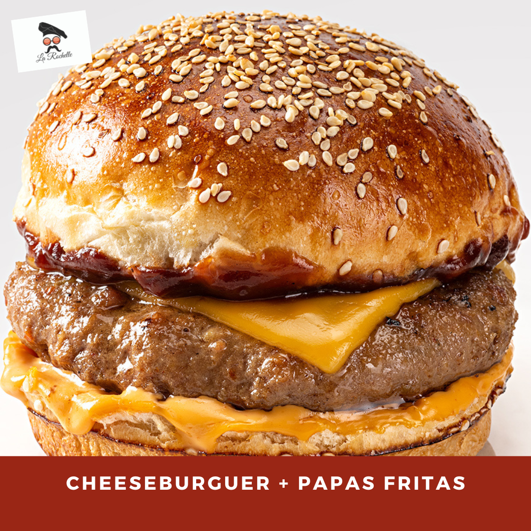 CHEESEBURGER + PAPAS FRITAS