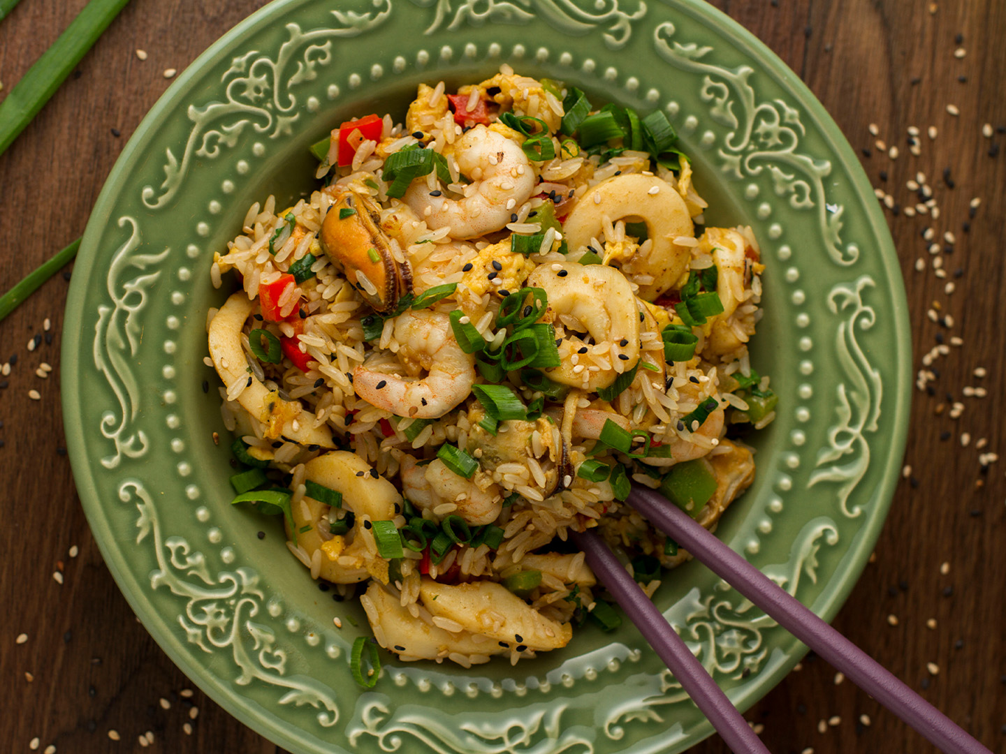  Arroz con Mariscos