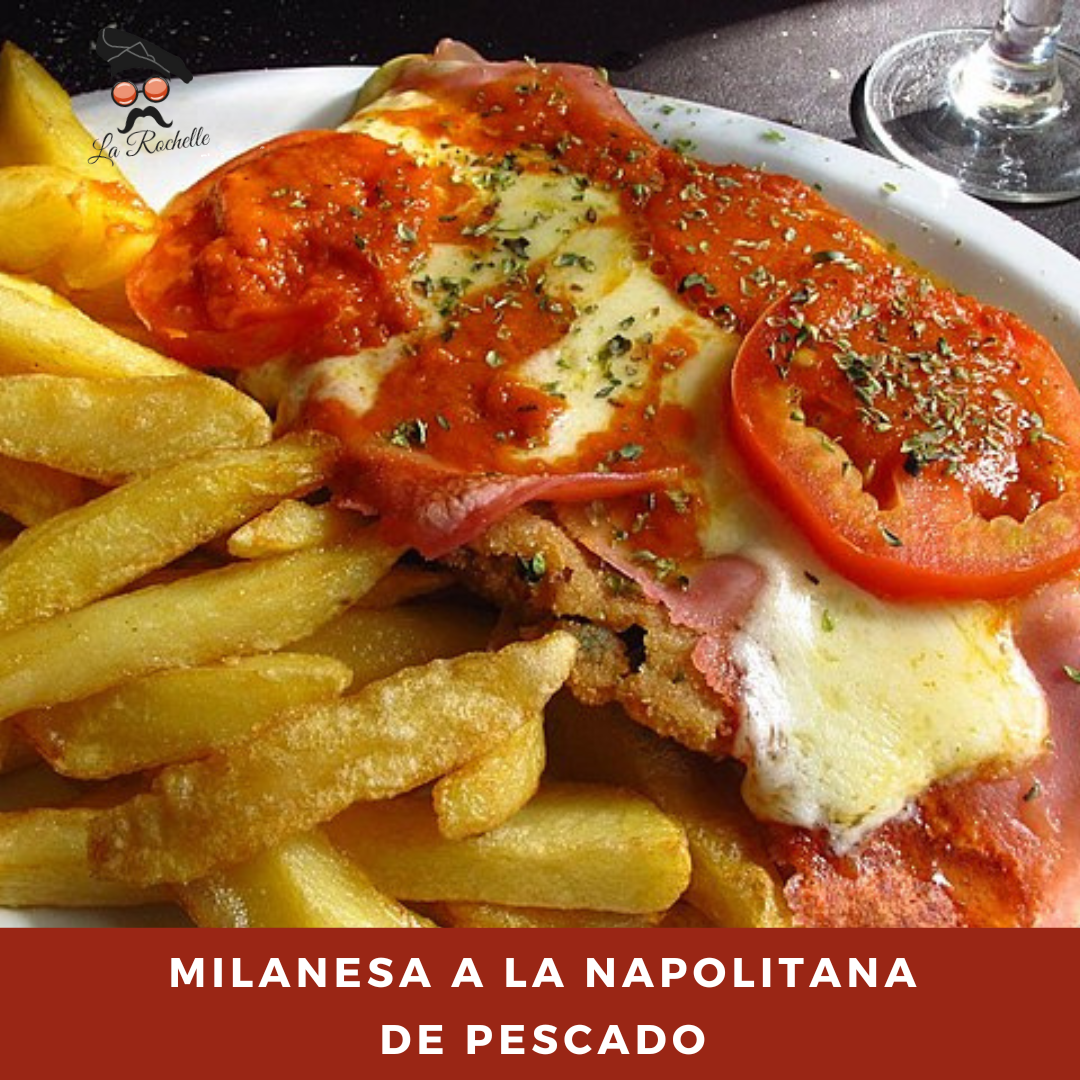 MILANESA DE A LA NAPOLITANA CON PAPAS FRITAS