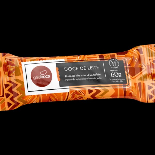 Picolé Gelaboca sabor Doce de Leite