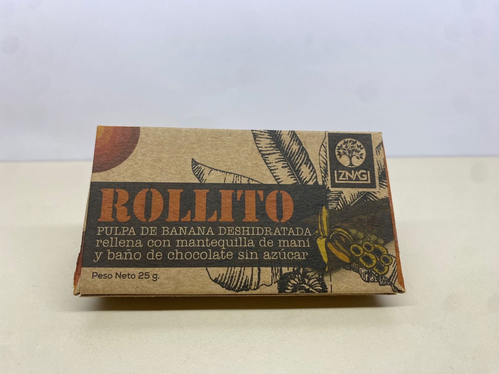 Rollito de banana choco mani 