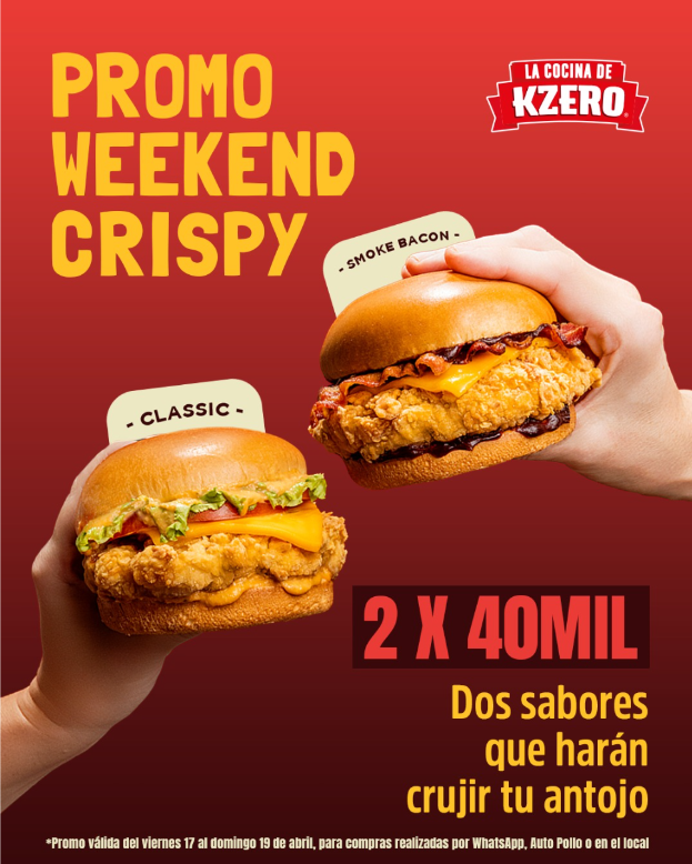 Sándwich Crispy Classcic o Bacon