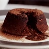 Volcán de chocolate con helado